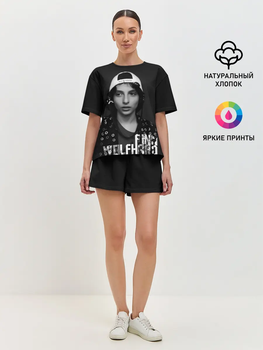 Женская пижама с шортами / finn wolfhard