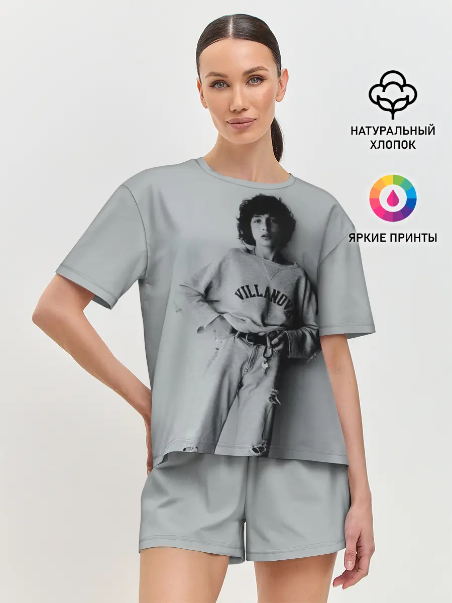 Женская пижама с шортами / finn wolfhard