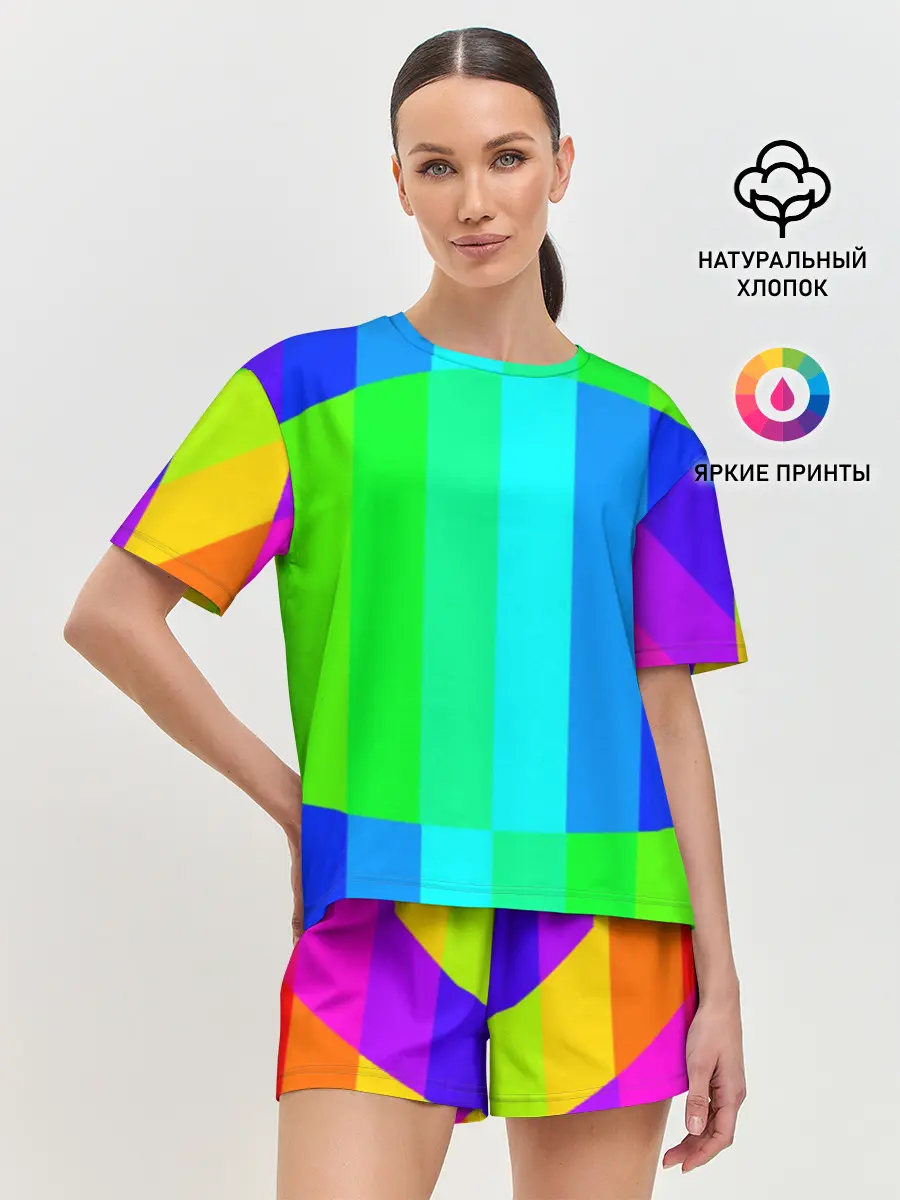 Женская пижама с шортами / MAKE LOVE, NOT WAR