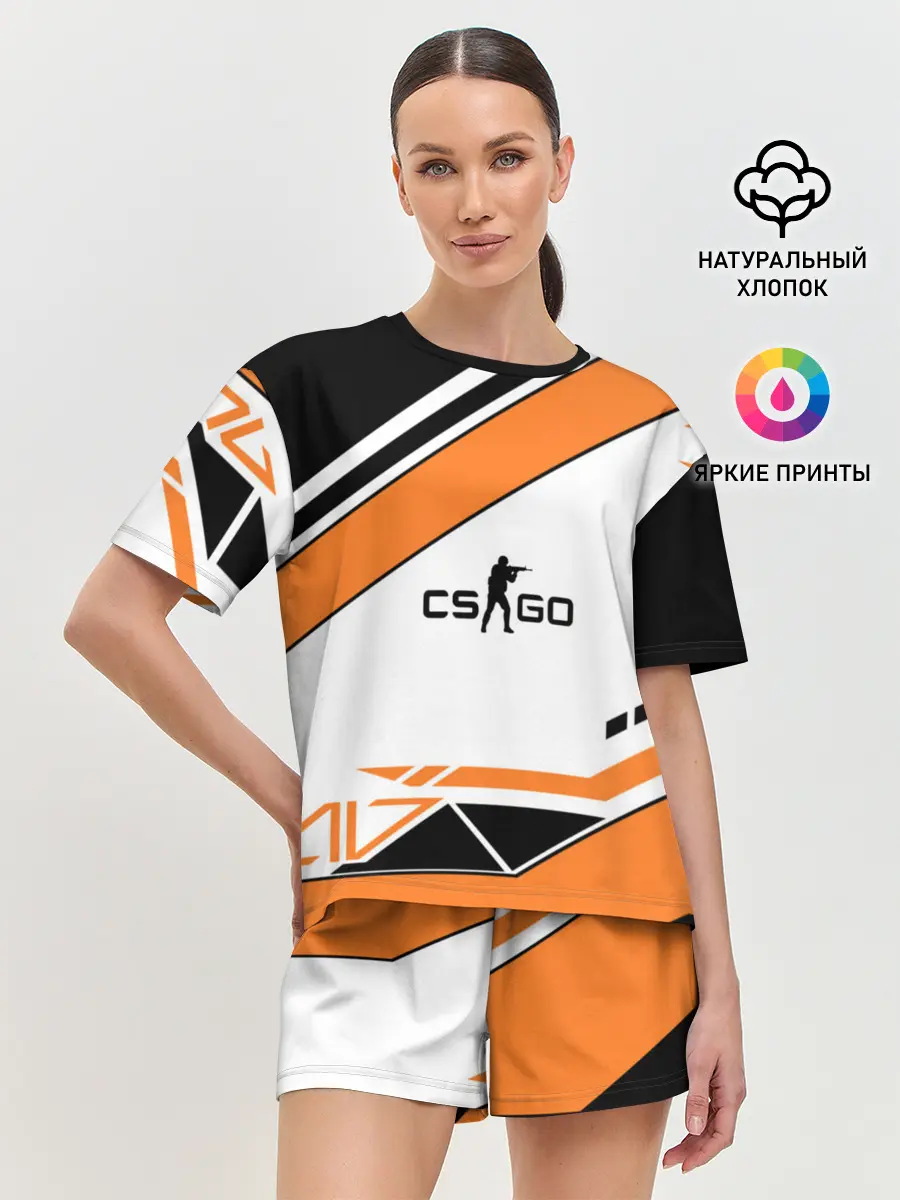 Женская пижама с шортами / Cs Go Asiimov Style #2