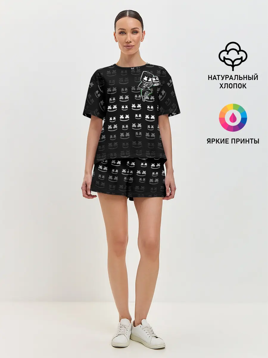 Женская пижама с шортами / FORTNITE X MARSHMELLO