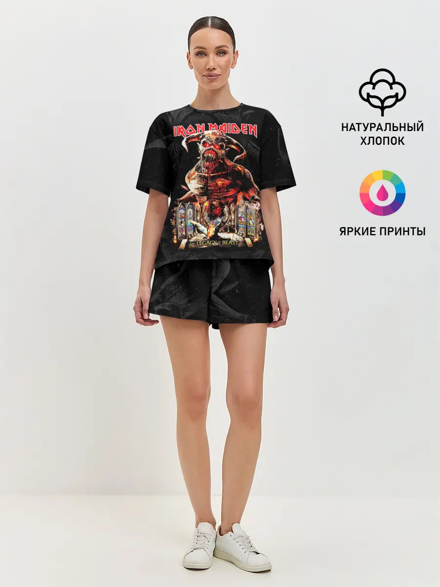 Женская пижама с шортами / Iron Maiden