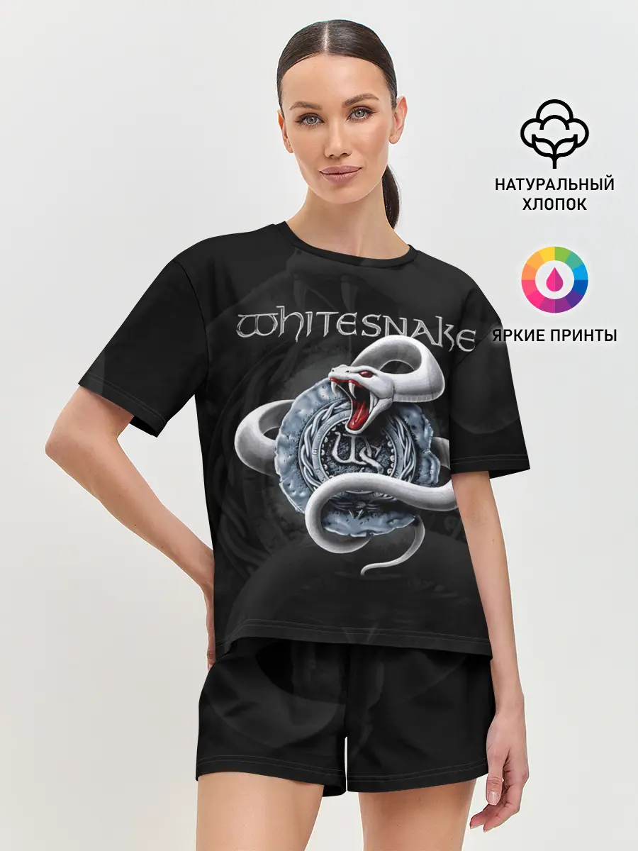 Женская пижама с шортами / Whitesnake
