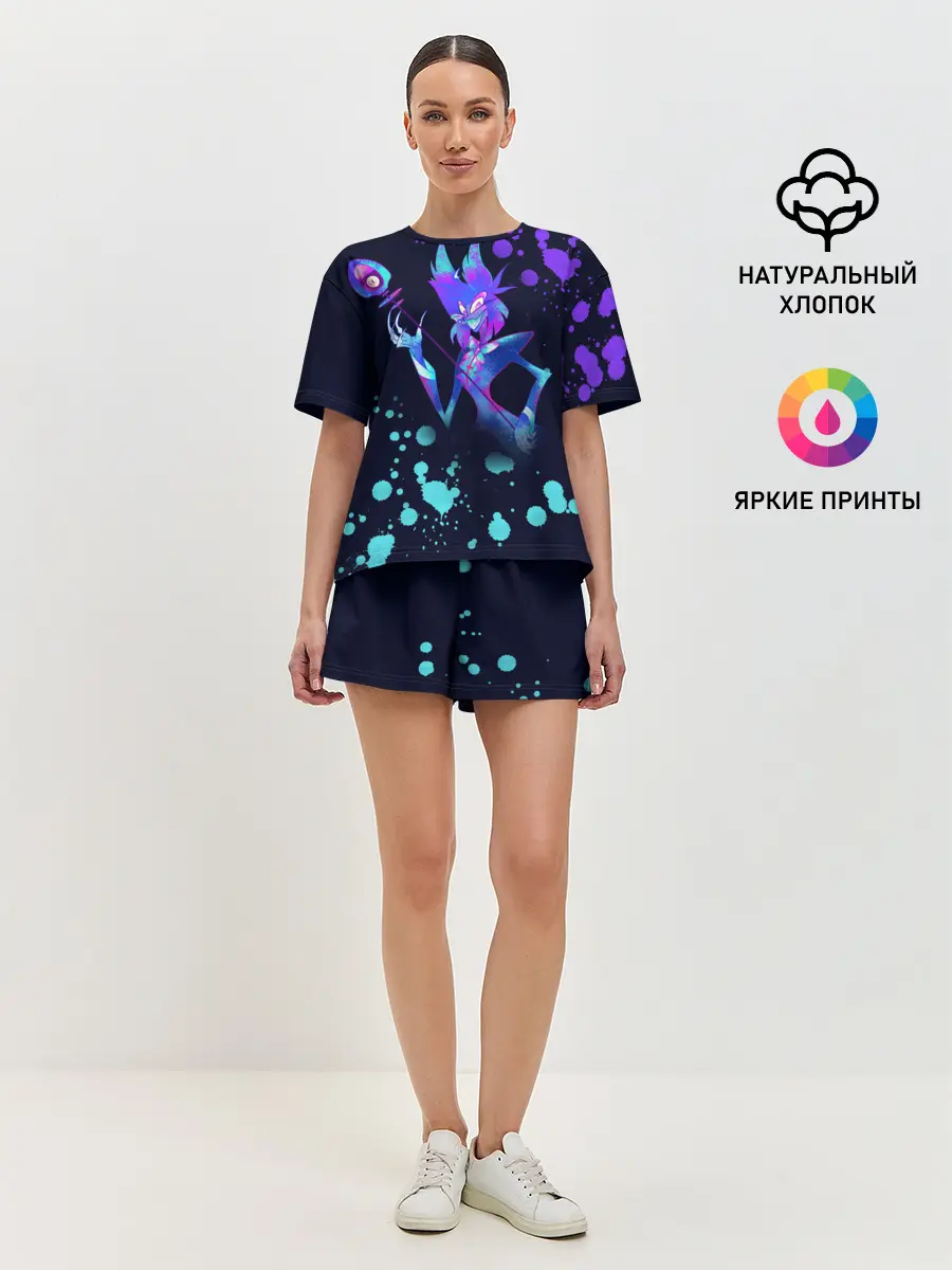 Женская пижама с шортами / Hazbin Hotel