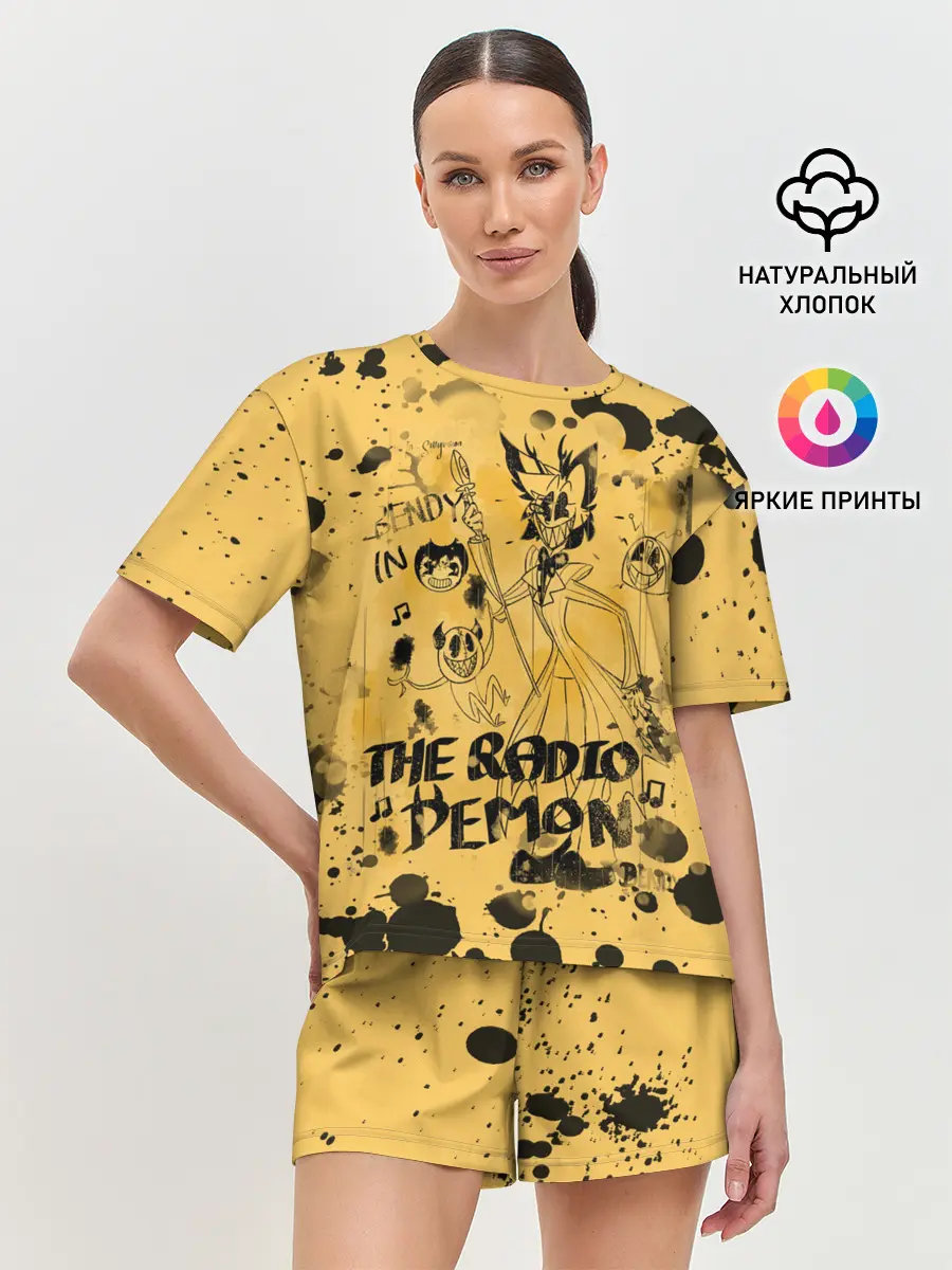 Женская пижама с шортами / Hazbin Hotel