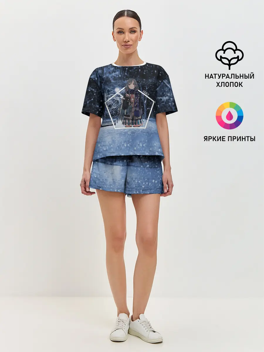 Женская пижама с шортами / Snow Bunny Girl