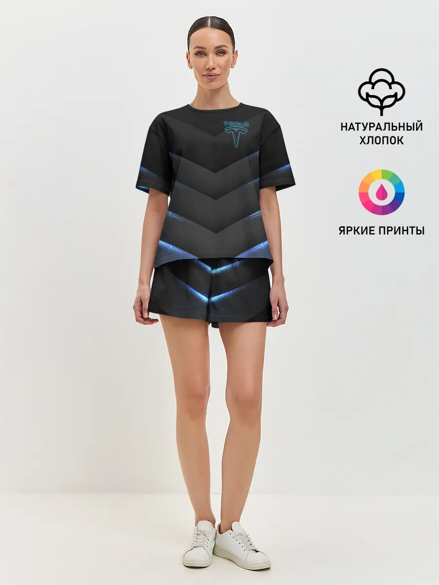 Женская пижама с шортами / Tesla