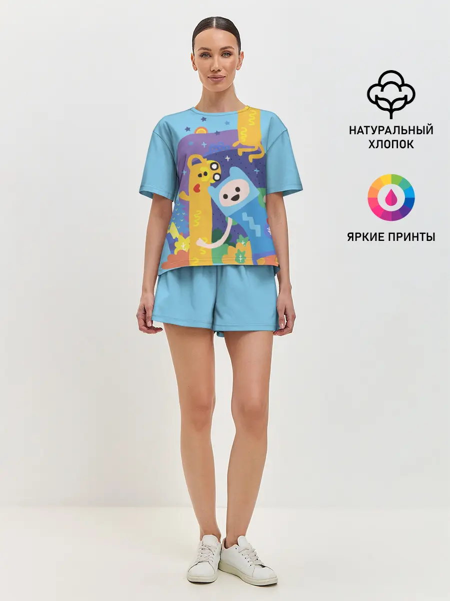 Женская пижама с шортами / Время приключений Winter