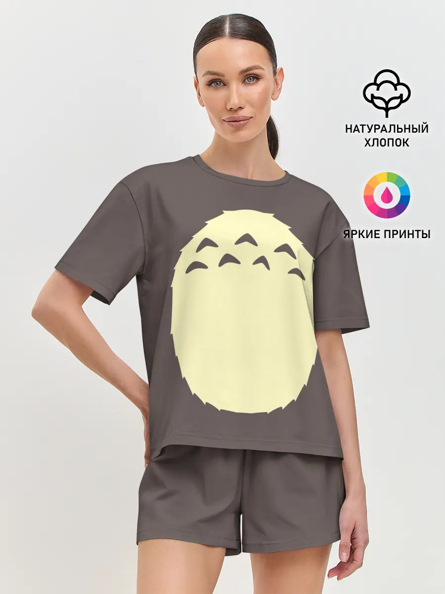 Женская пижама с шортами / Животик Тоторо