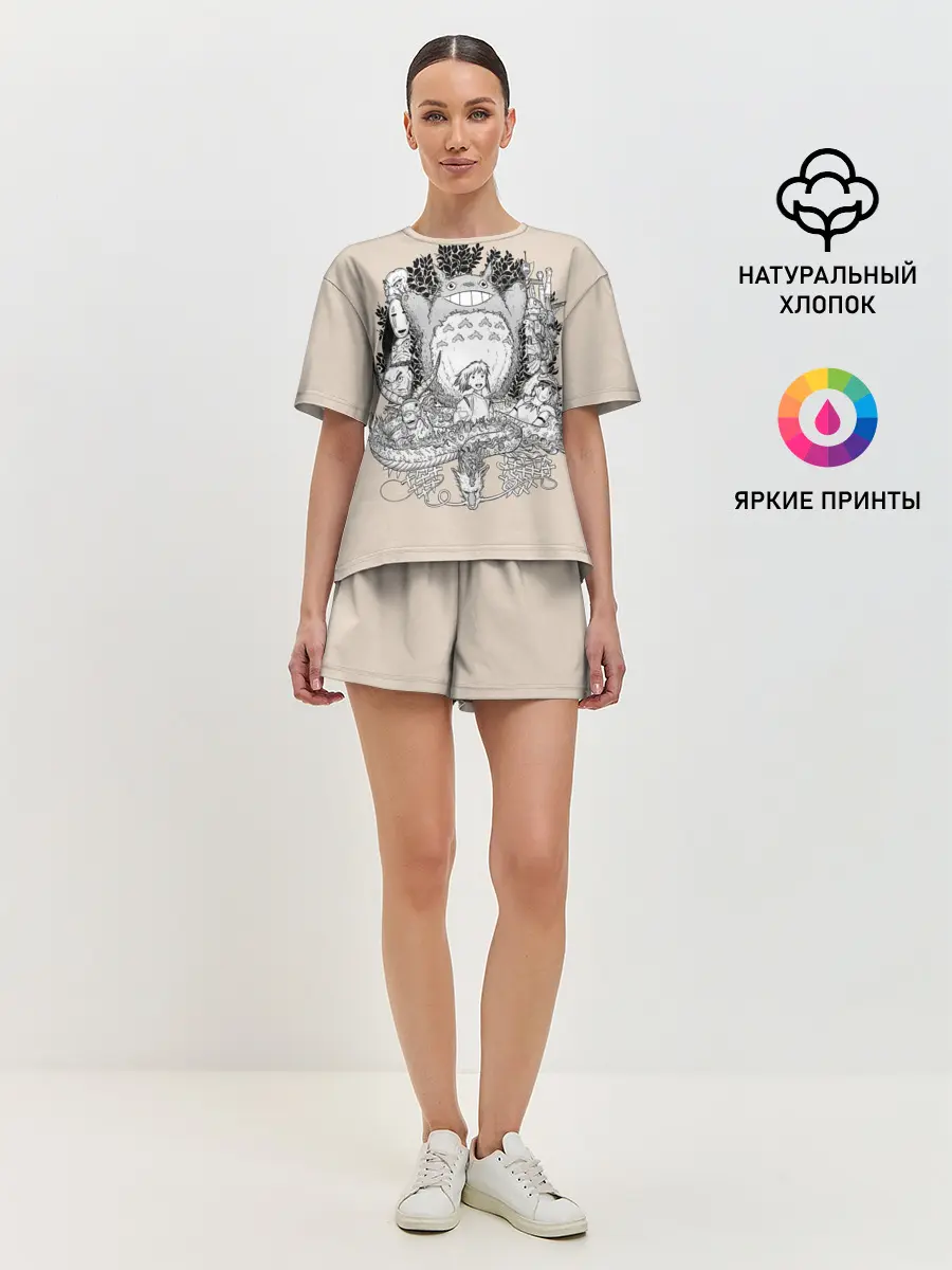 Женская пижама с шортами / Тоторо