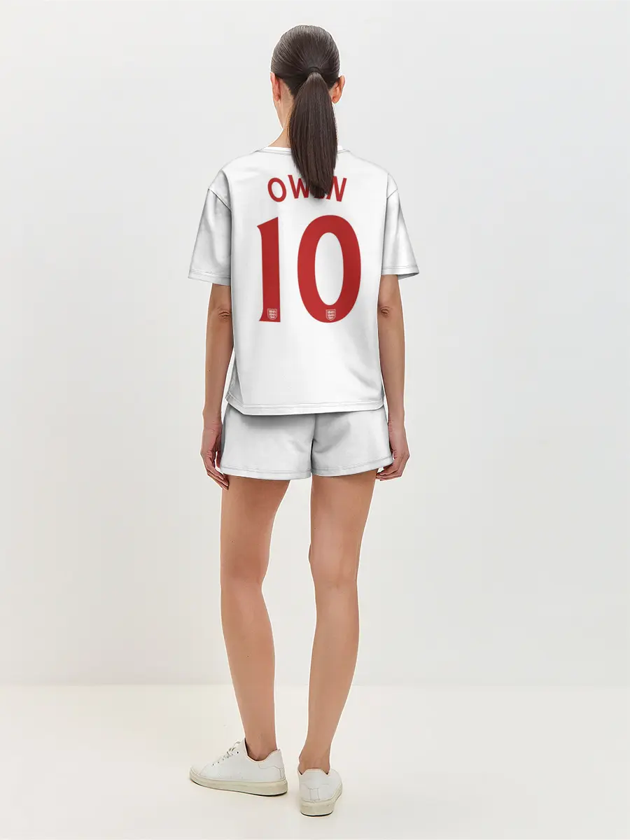 Женская пижама с шортами / Майкл Оуэн Англия Ретро