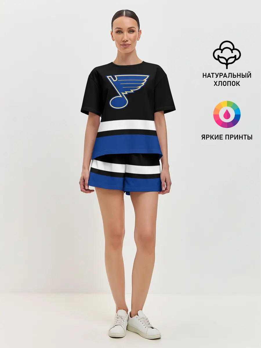 Женская пижама с шортами / Сент-Луис Блюз НХЛ
