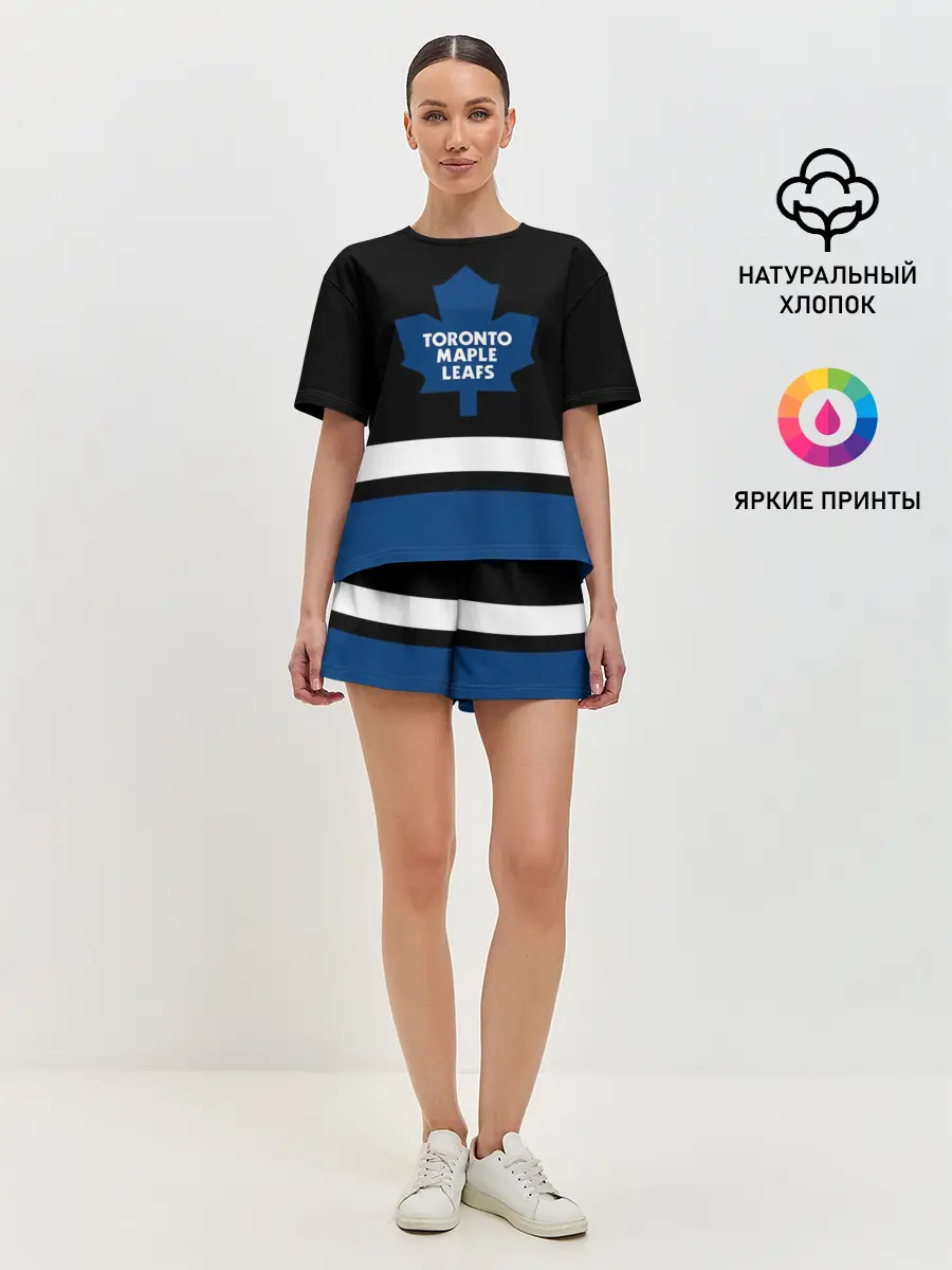 Женская пижама с шортами / Торонто Мейпл Лифс