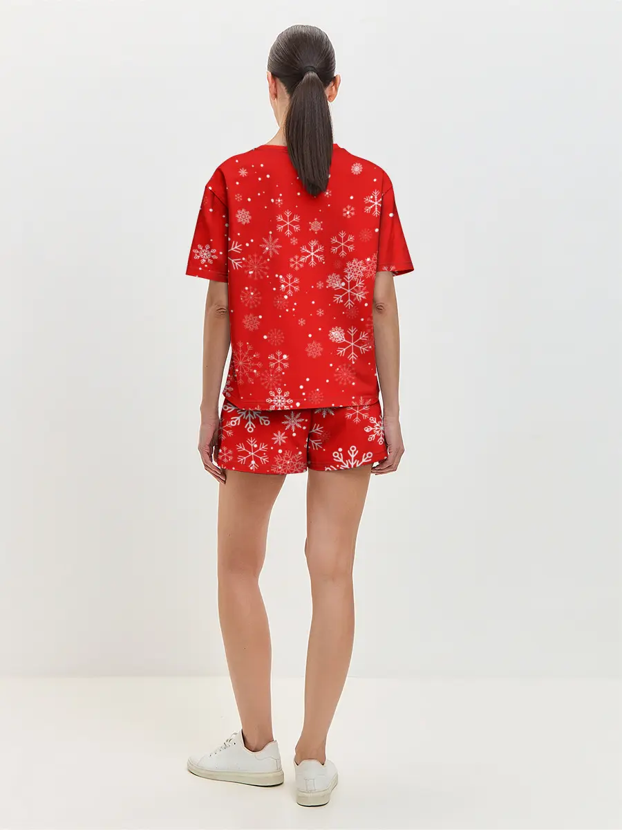 Женская пижама с шортами / FORTNITE НОВОГОДНИЙ.