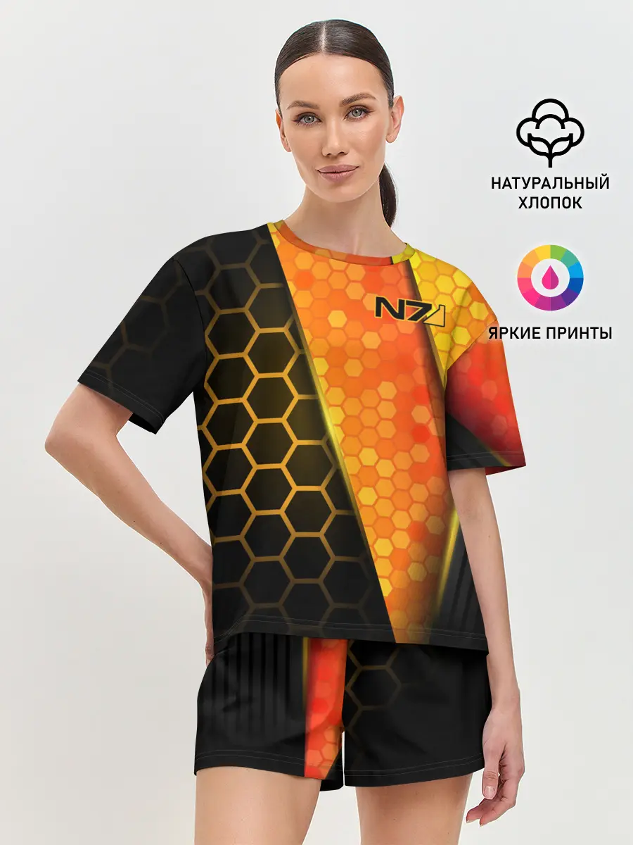 Женская пижама с шортами / Mass Effect N7