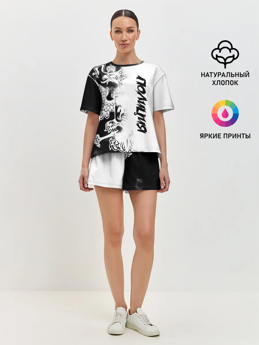 Женская пижама с шортами / Полиция