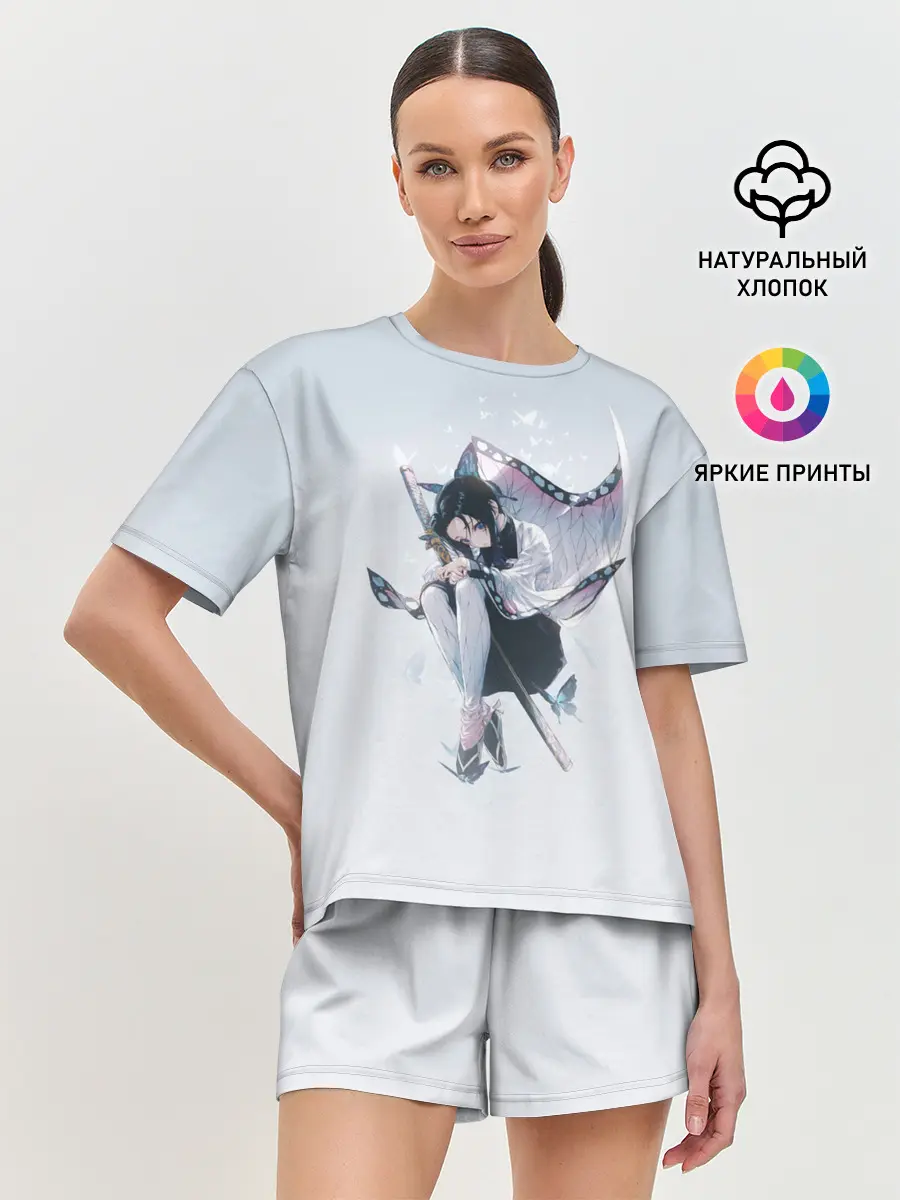 Женская пижама с шортами / Shinobu Kochou