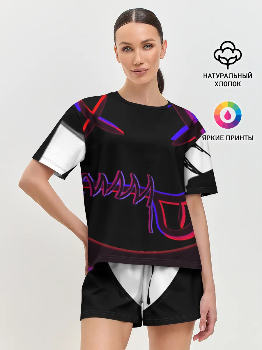 Женская пижама с шортами / SMLМОД