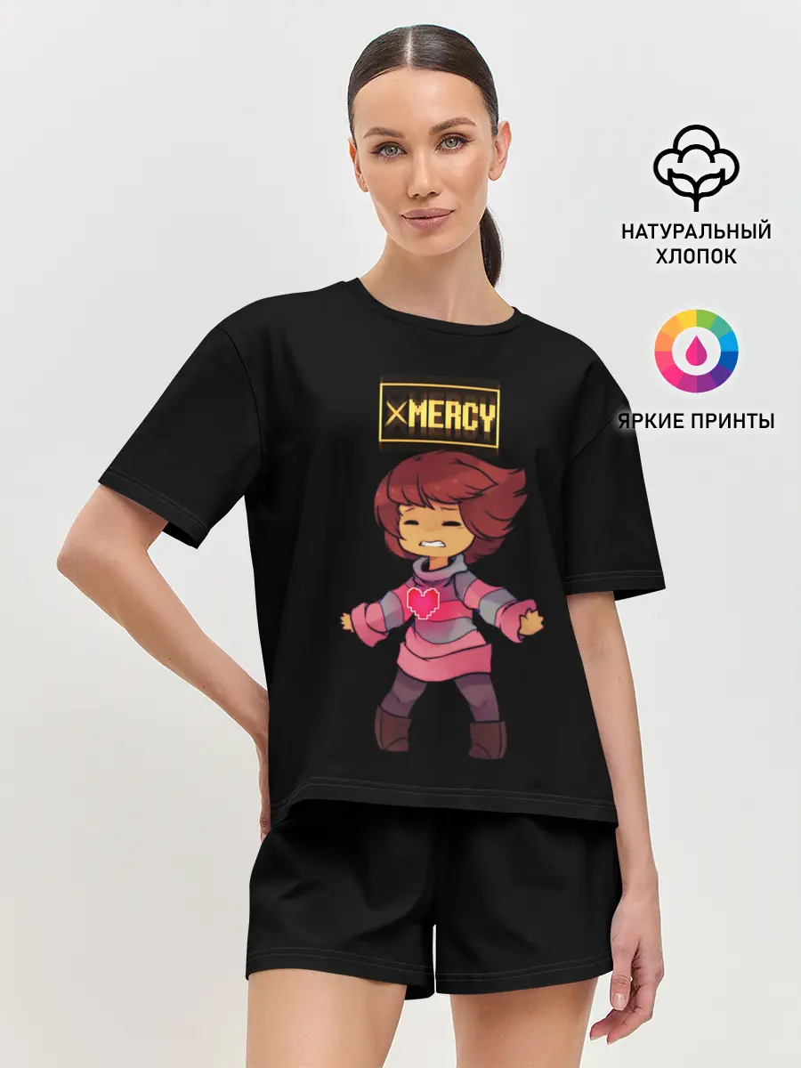 Женская пижама с шортами / UNDERTALE FRISK