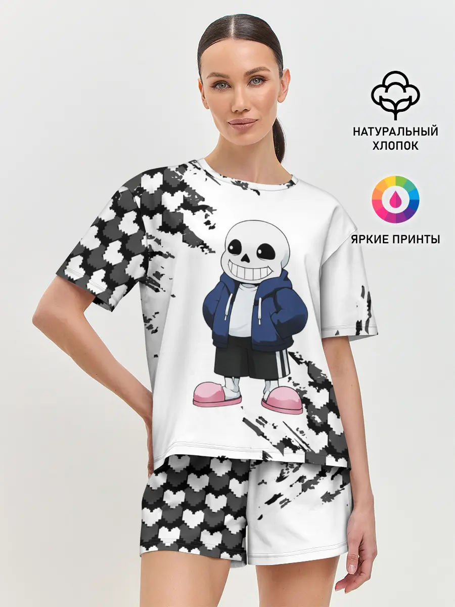 Женская пижама с шортами / UNDERTALE