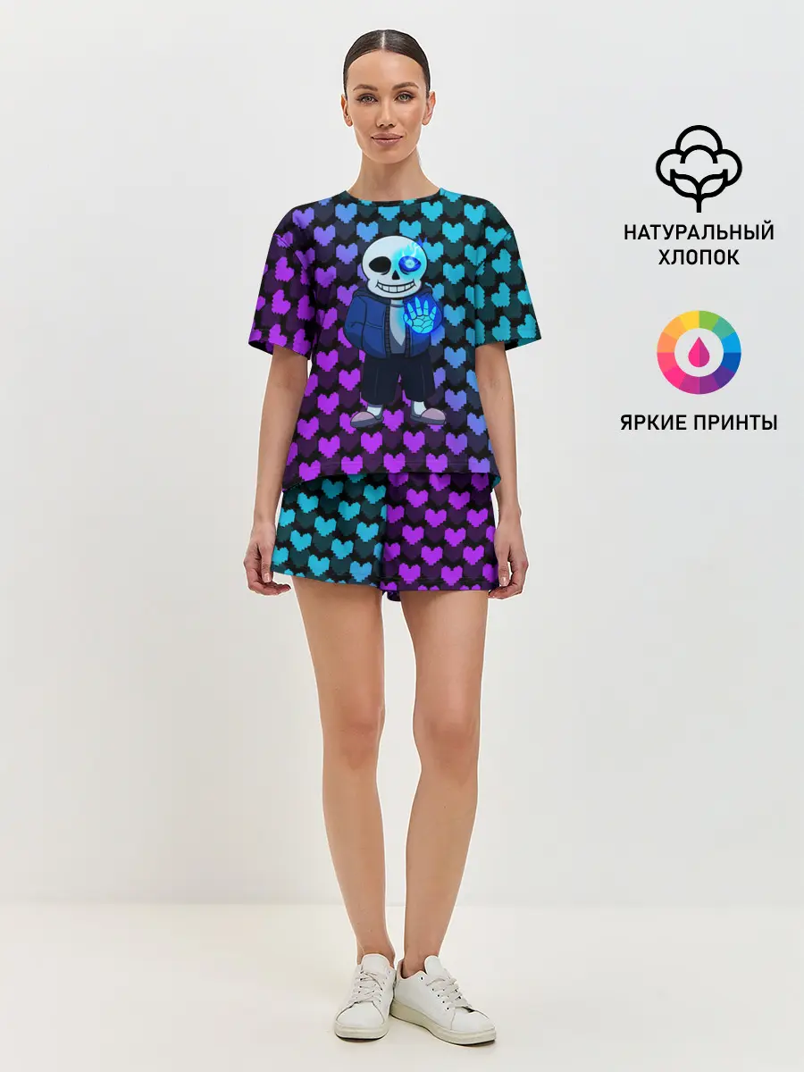 Женская пижама с шортами / UNDERTALE