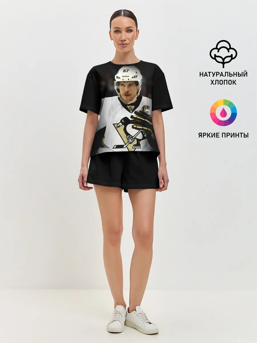 Женская пижама с шортами / Сидни Кросби