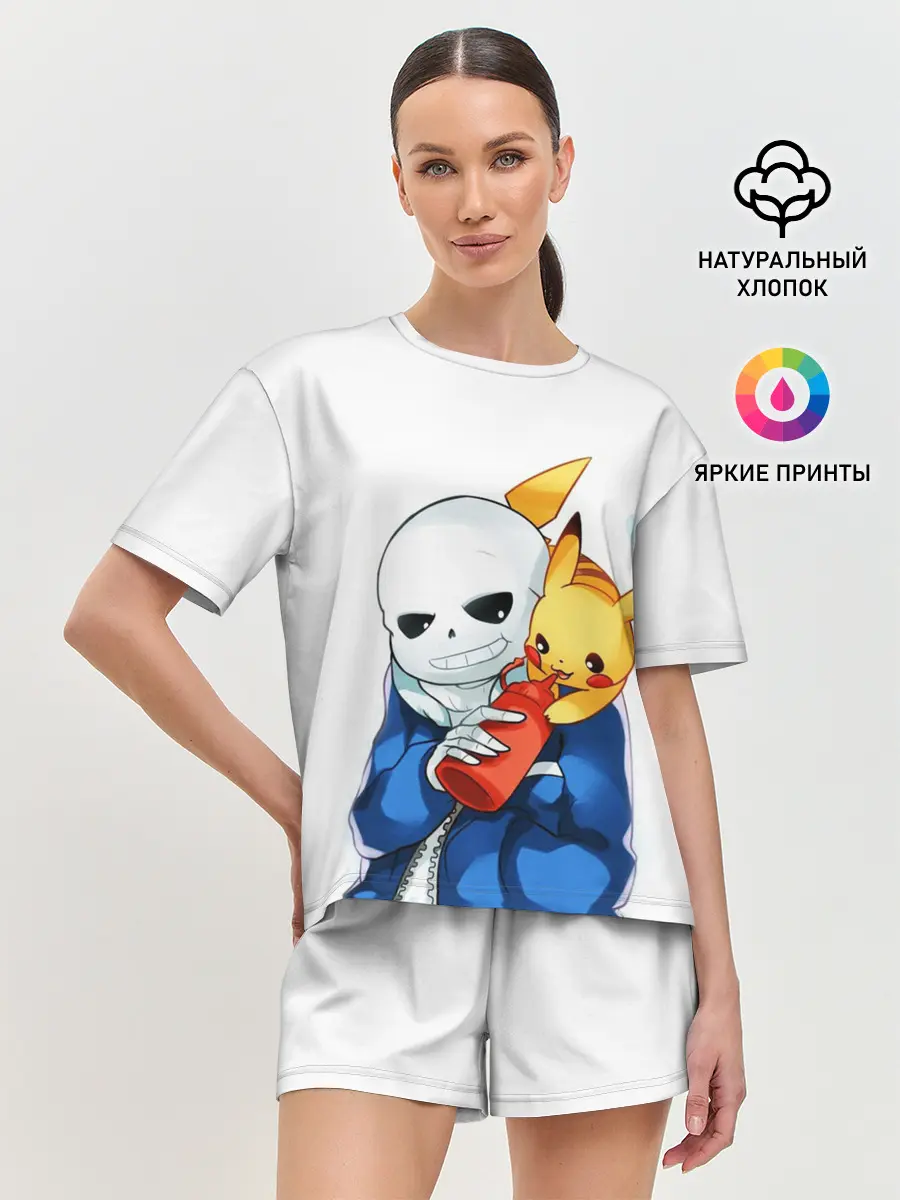 Женская пижама с шортами / UNDERTALE