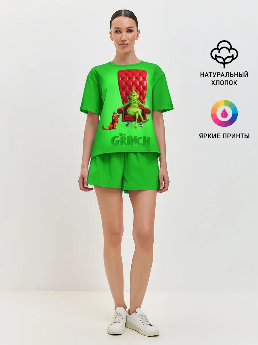 Женская пижама с шортами / The Grinch