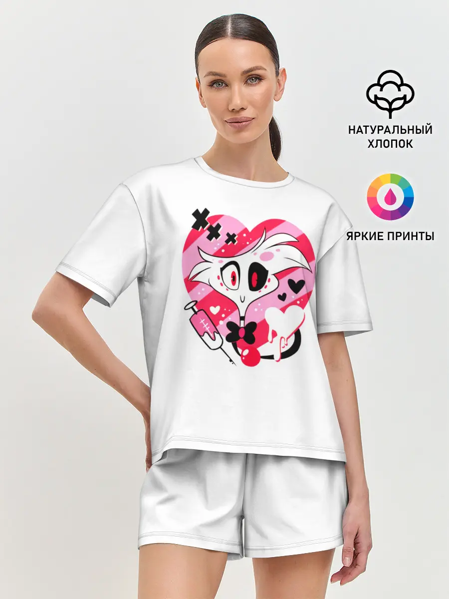 Женская пижама с шортами / Hazbin Hotel