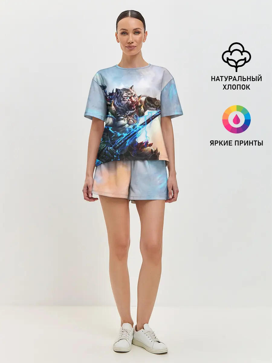 Женская пижама с шортами / Warrior Zoomorph