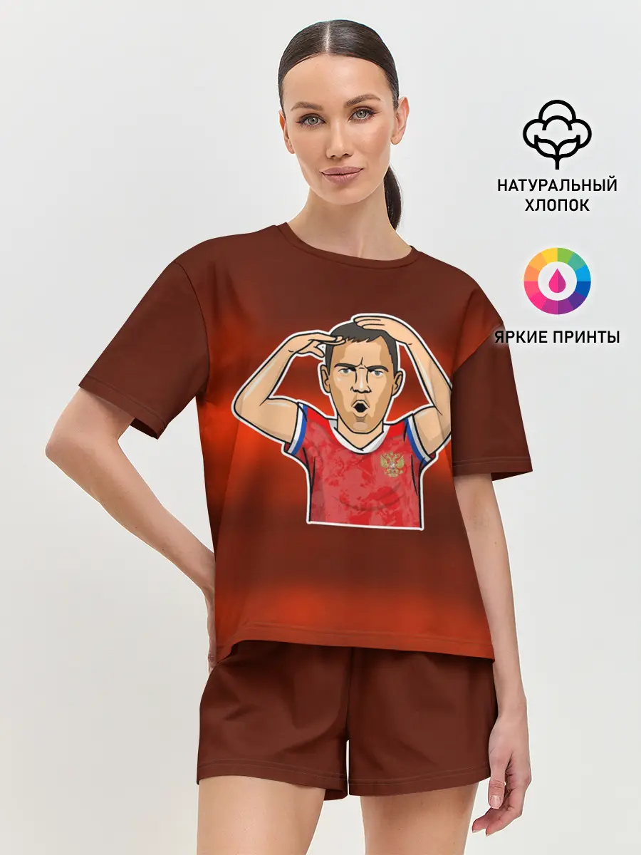 Женская пижама с шортами / Дзюба Russia edition