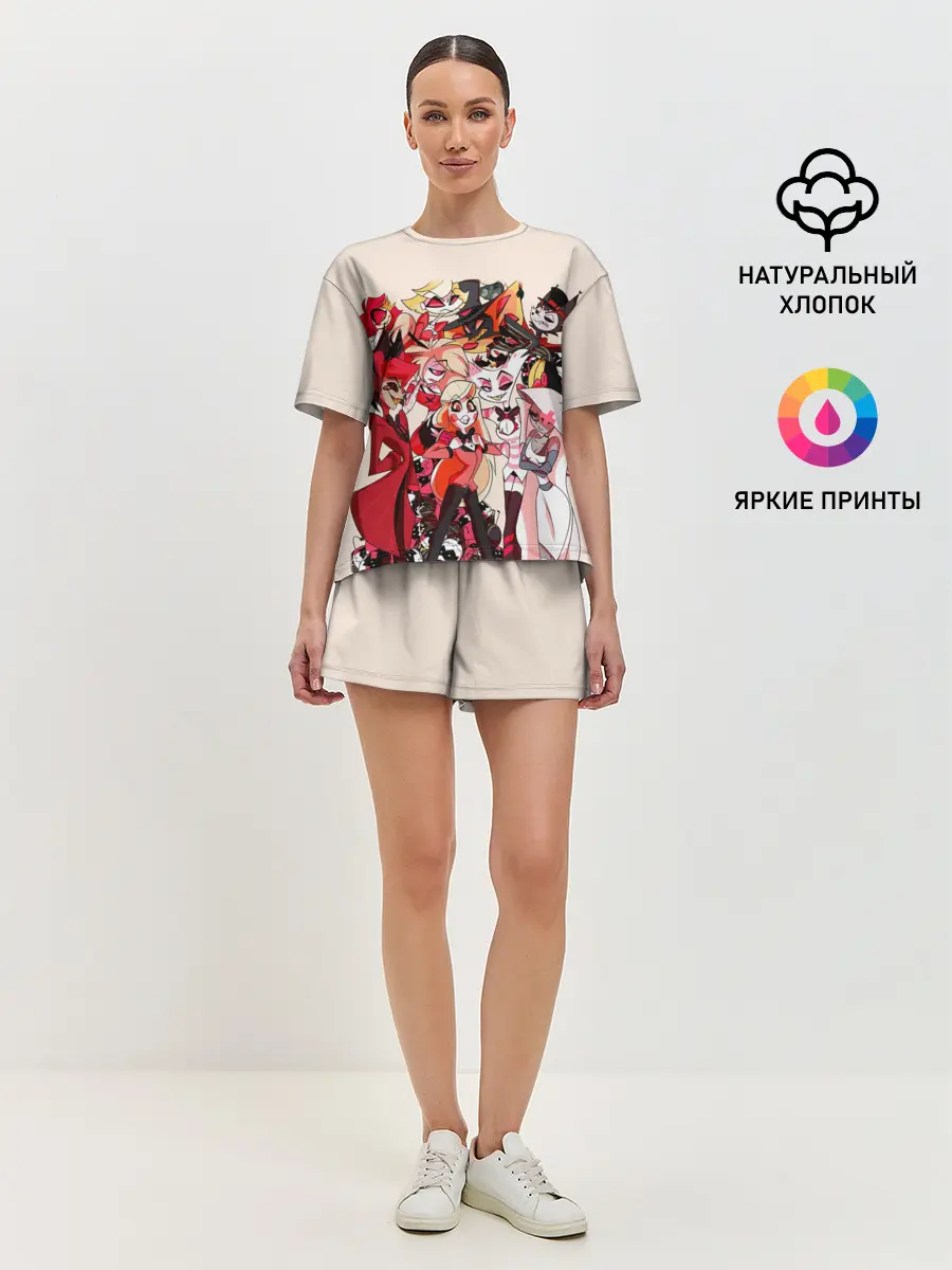 Женская пижама с шортами / ОТЕЛЬ ХАЗБИН ПЕРСОНАЖИ