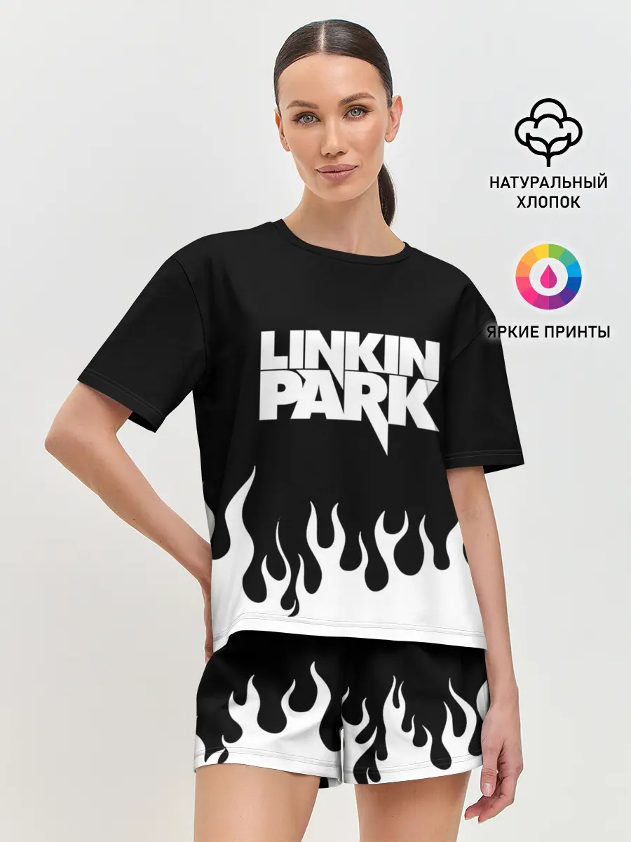 Женская пижама с шортами / Linkin Park
