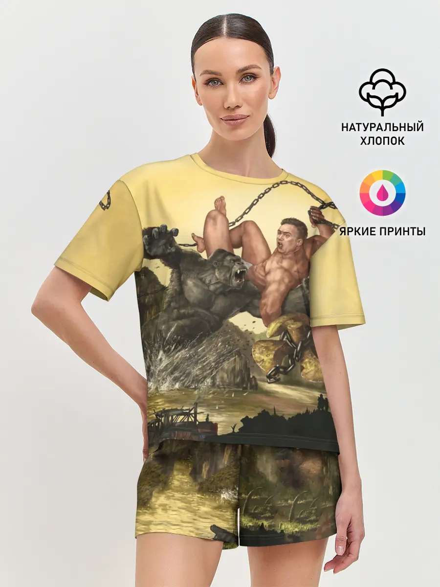 Женская пижама с шортами / Aniki Fight Art