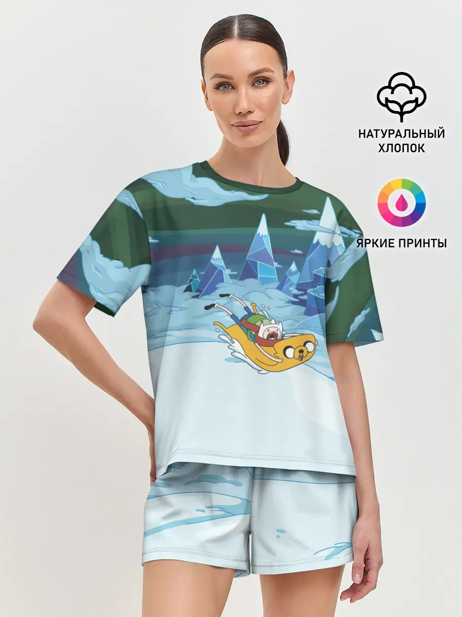 Женская пижама с шортами / Finn on Jake