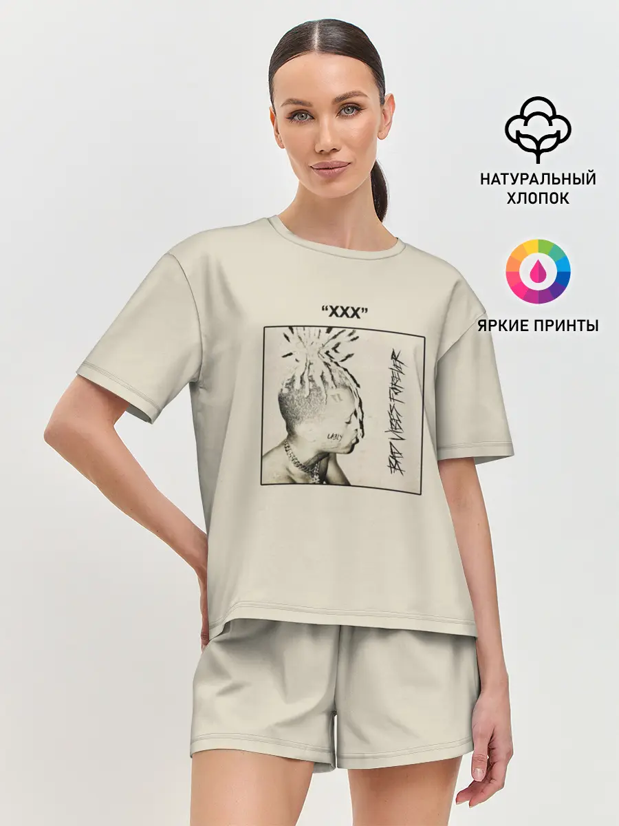 Женская пижама с шортами / XXXTENTACION BAD VIBES FOREVER
