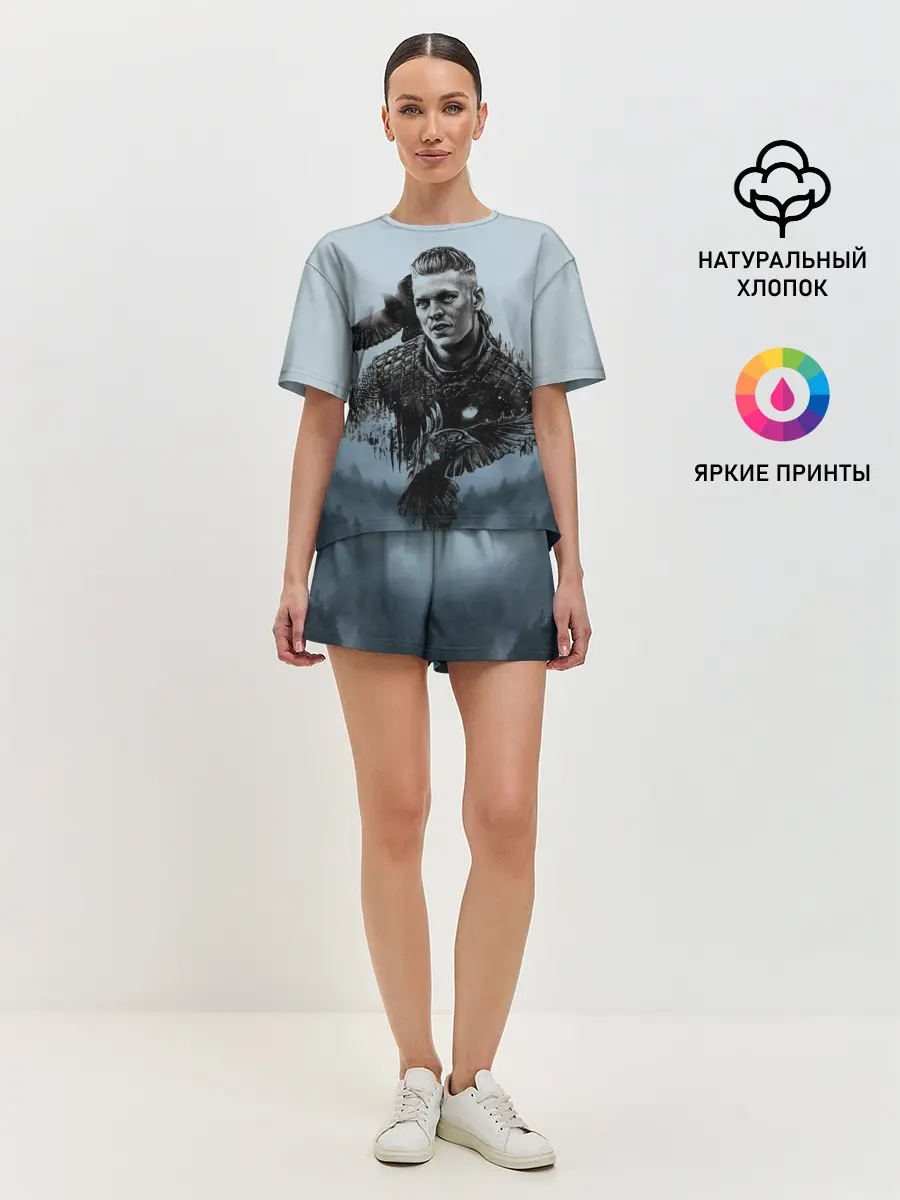 Женская пижама с шортами / vikings