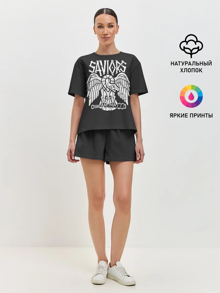 Женская пижама с шортами / Ходячие мертвецы Saviors