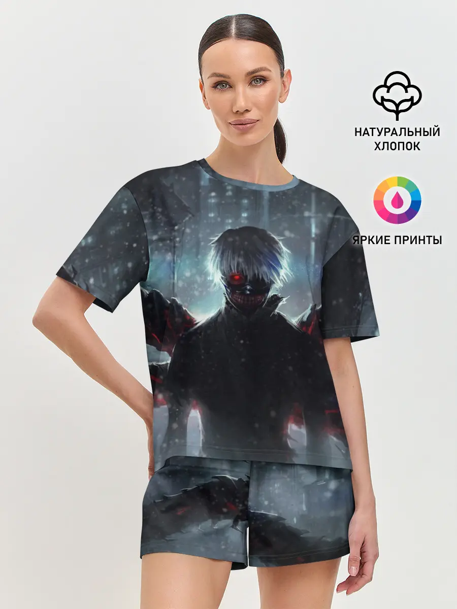 Женская пижама с шортами / Токийский Гуль