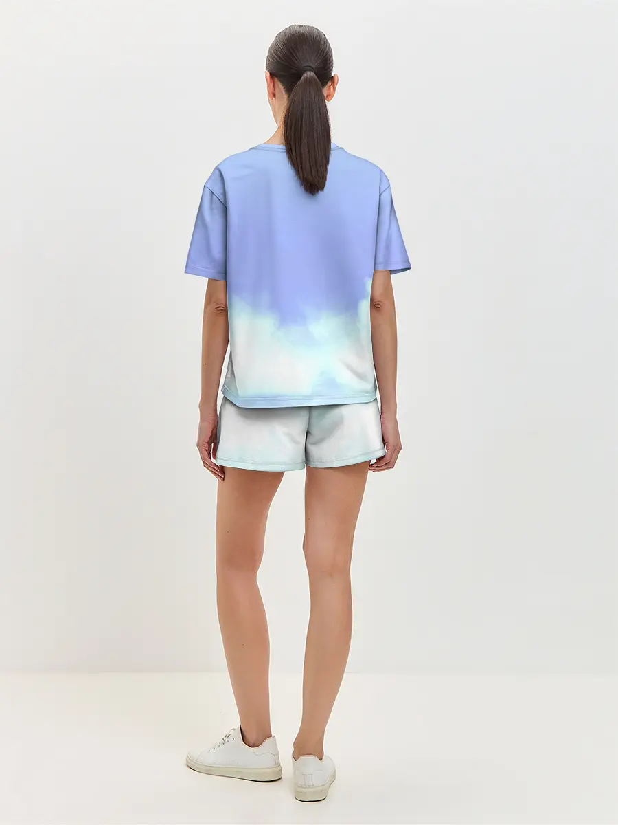 Женская пижама с шортами / Лазурный путь