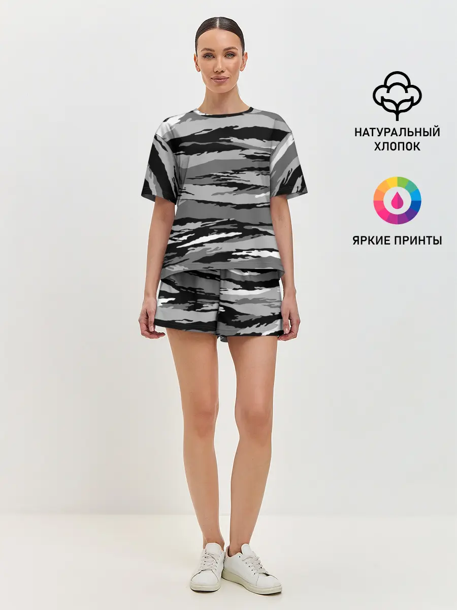 Женская пижама с шортами / ОМОН