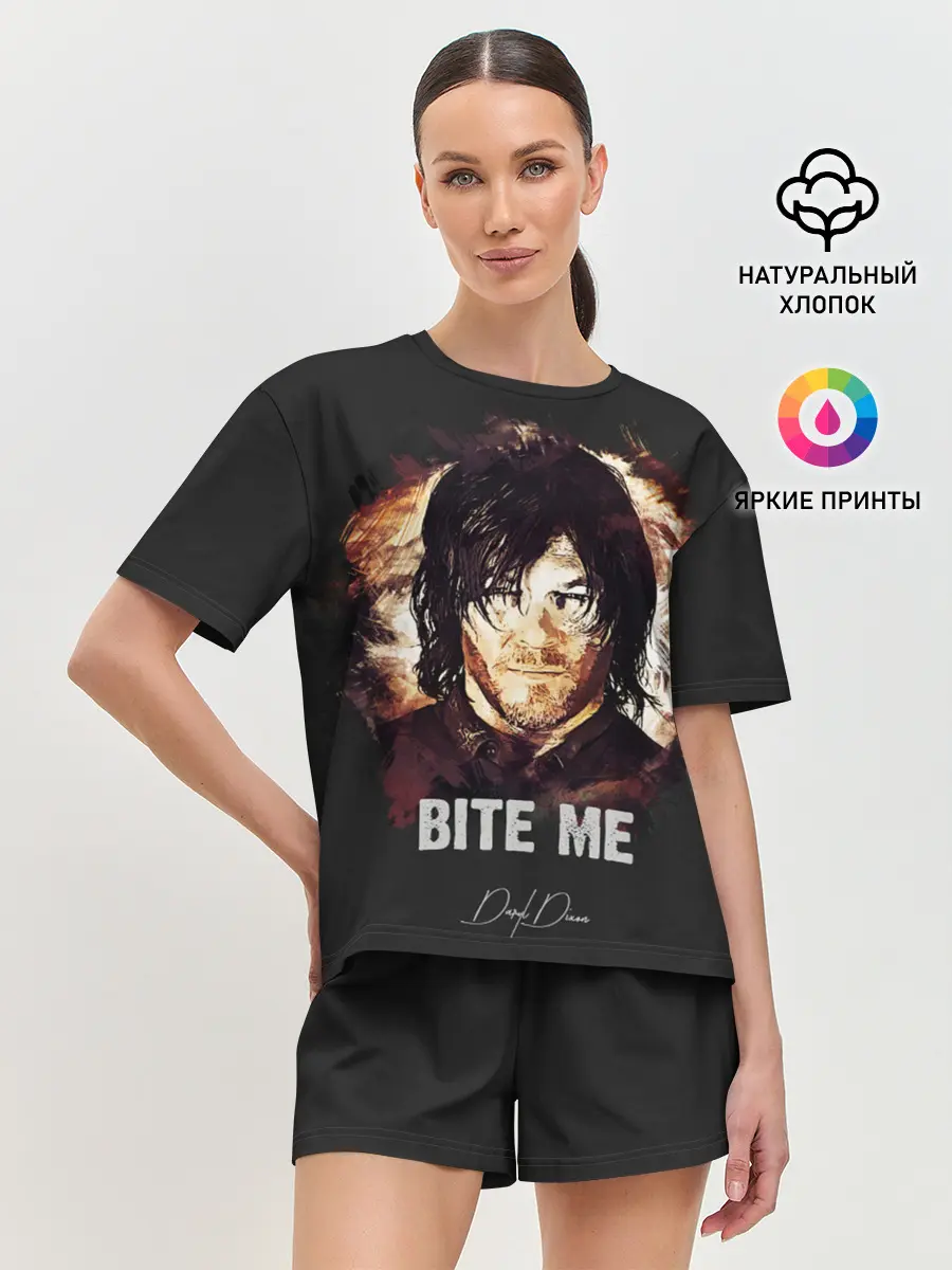 Женская пижама с шортами / Ходячие мертвецы