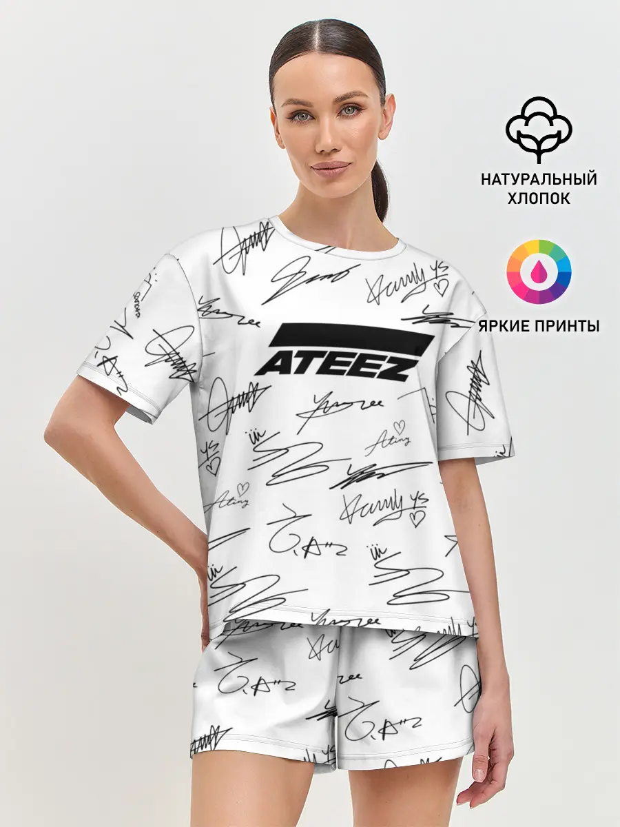 Женская пижама с шортами / ATEEZ АВТОГРАФЫ