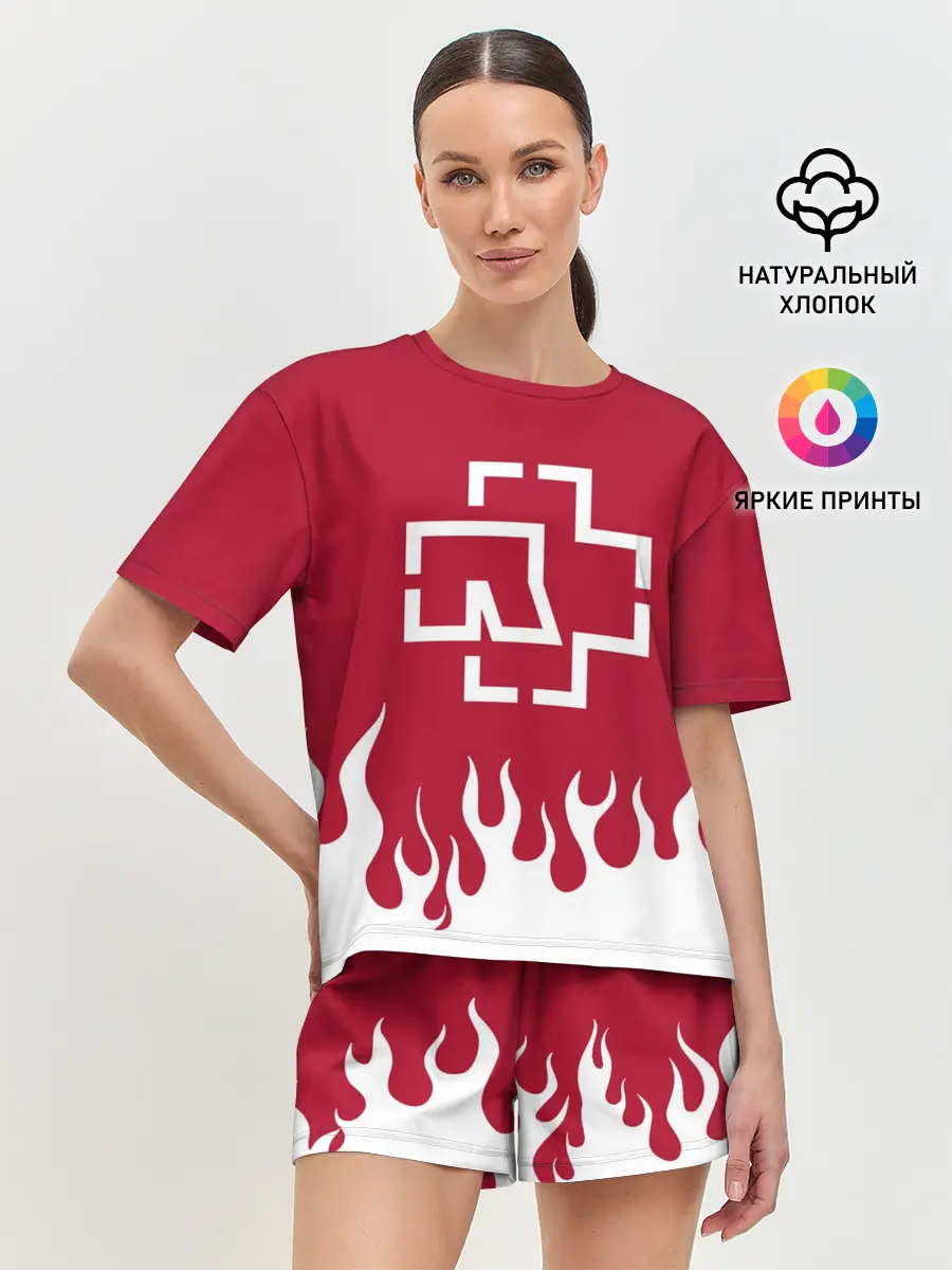 Женская пижама с шортами / Rammstein