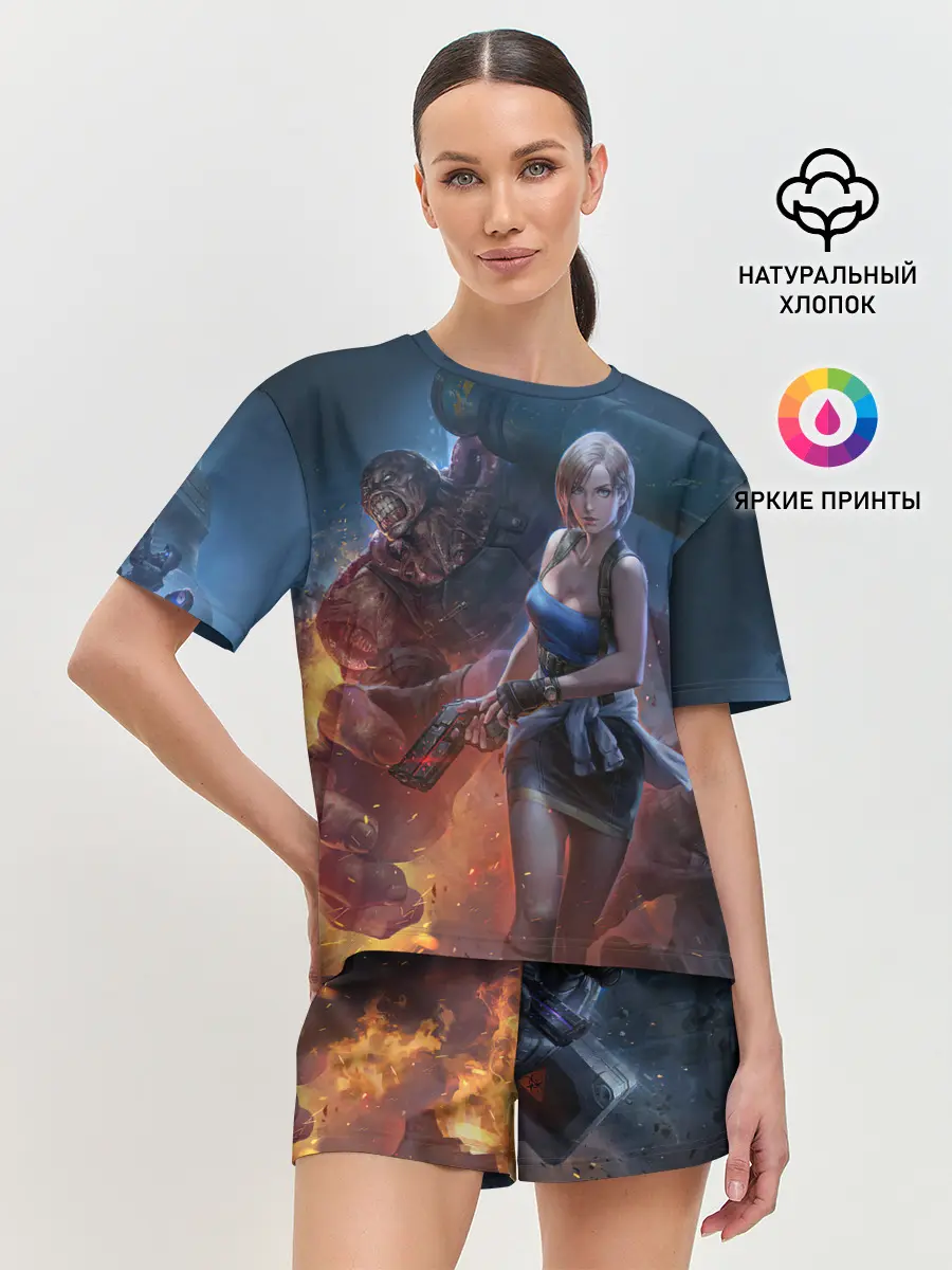 Женская пижама с шортами / RESIDENT EVIL | ОБИТЕЛЬ ЗЛА