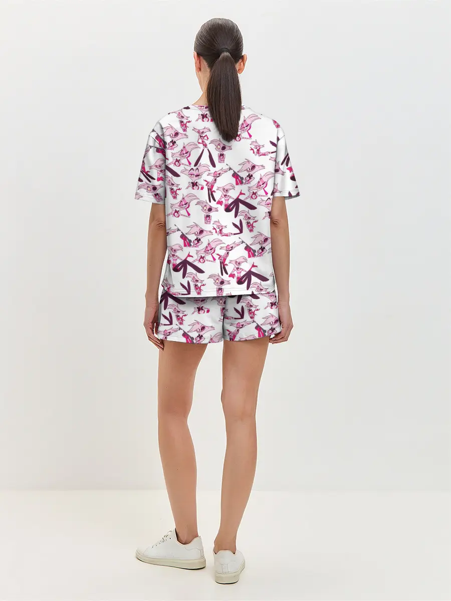 Женская пижама с шортами / Hazbin Hotel: Angel Dust