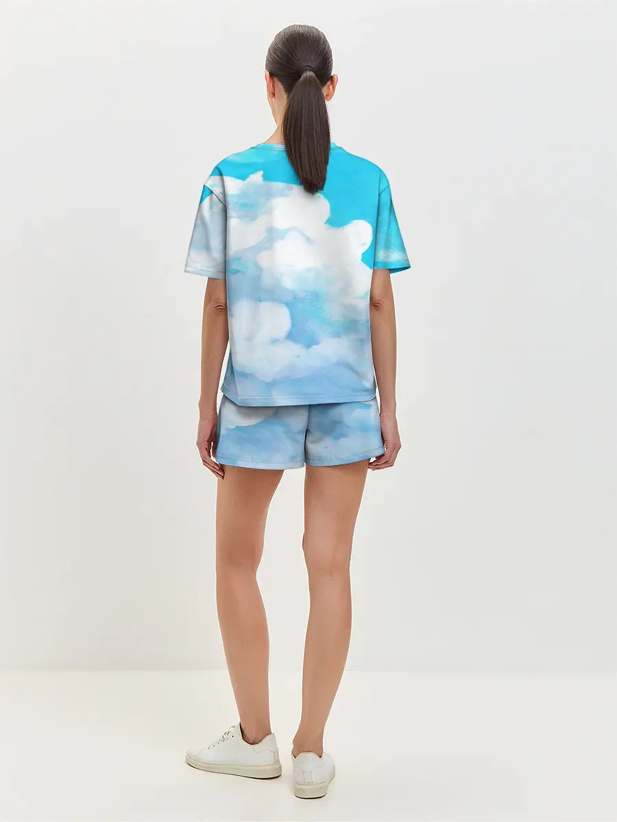 Женская пижама с шортами / Акварельный Мем