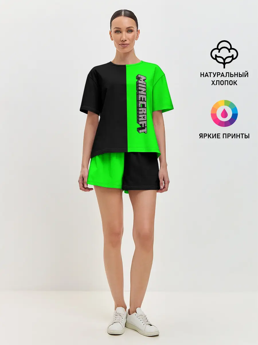 Женская пижама с шортами / Minecraft