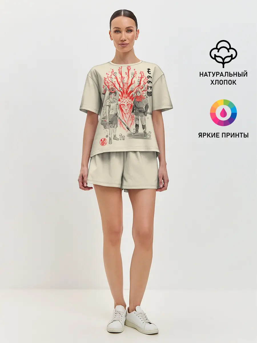 Женская пижама с шортами / Принцесса Мононоке