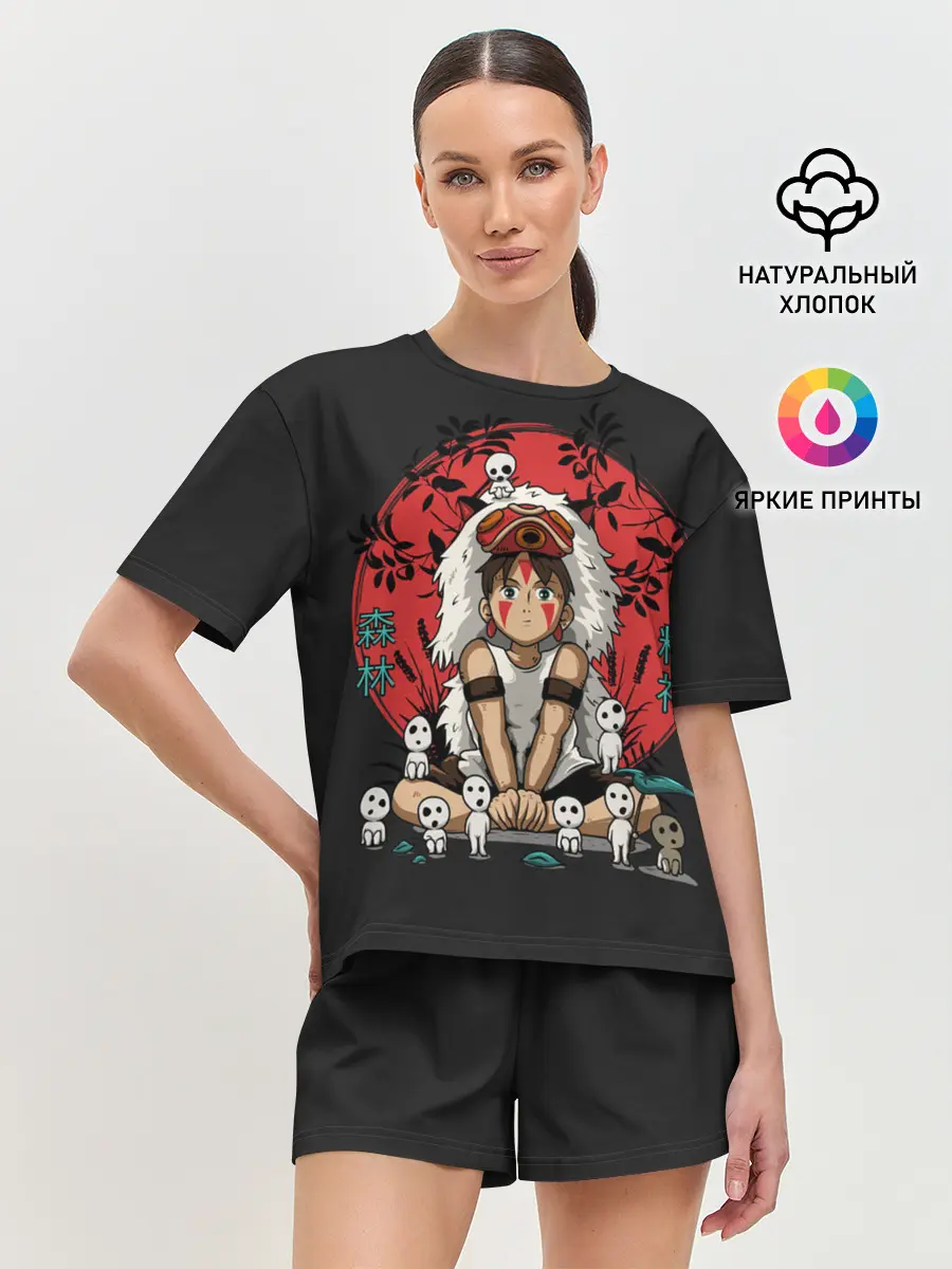 Женская пижама с шортами / Princess Mononoke